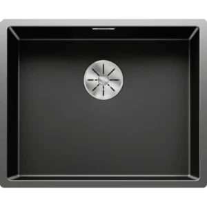 blanco-claron-500-if-saten-dark-steel
