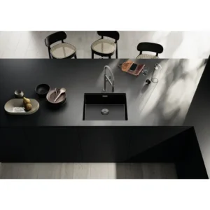 blanco-claron-500-u-saten-dark-steel