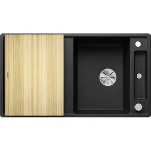 BLANCO AXIA III 5 S  silgranit sa p.č + pribor drvena daska